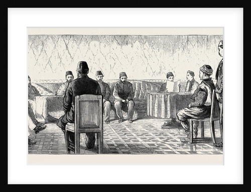 The Massacres at Batak, Trial of the Bashi-Bazouks at Philippopolis; the Trial of the Bashi-Bazouks, the Court on the First Day by Anonymous