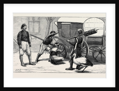 The Eastern Question: Getting Ready Our Carriage at Tartar Barsardjick by Anonymous
