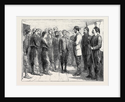 The Eastern Question; at Nisch: Taking the List of Servian Prisoners Captured by the Turks by Anonymous