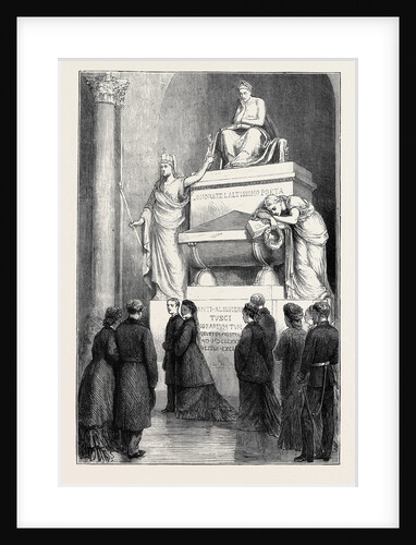 The Empress Eugénie in the Church of Santa Croce, Florence by Anonymous