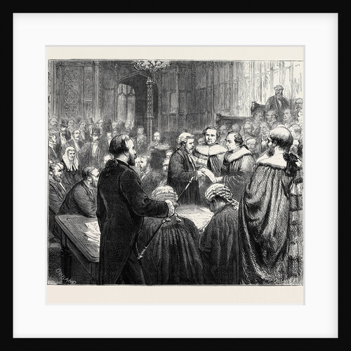 The Opening of Parliament: Introduction of the Earl of Beaconsfield to the House of Lords by Anonymous