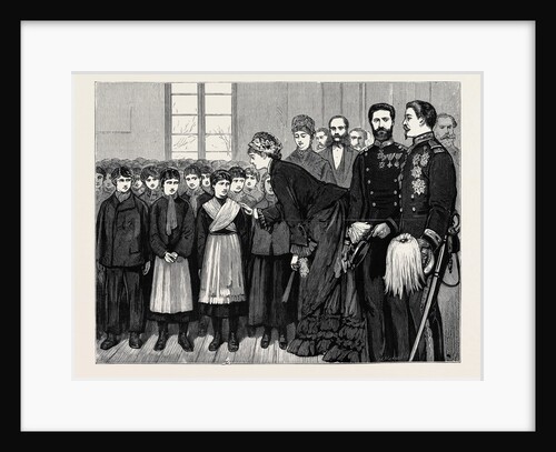 The War in the East: Prince and Princess Milan Inaugurating the English Home for Servian Orphans, Belgrade by Anonymous