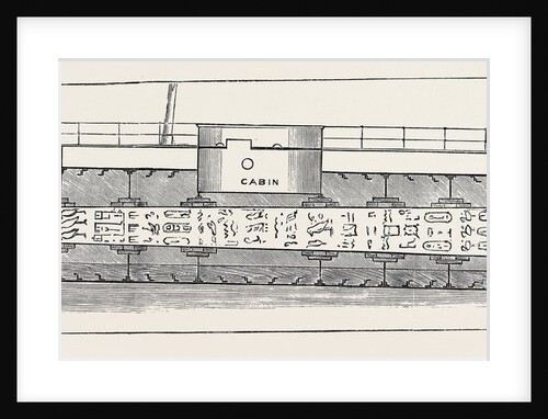 Cleopatra's Needle: Proposed Scheme for Transporting the Monument to England: Longitudinal Section of the Cylinder by Anonymous