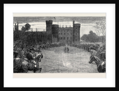 Visit of H.R.H. The Duke of Connaught to Kilkenny Castle, Meet of the Foxhounds by Anonymous