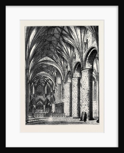 The Restoration of Tewkesbury Abbey: Interior View Showing Proposed Arrangement of a Portion of the Choir by Anonymous