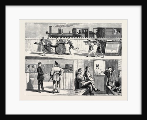 Civilisation in Japan, Sketches on the Yokohama Railway by Anonymous
