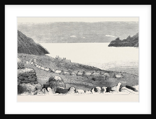 The Most Remote Spot in the United Kingdom, in the Island of St. Kilda: Village and Bay, the Only Place Where Ships Can Anchor or Boats Land by Anonymous