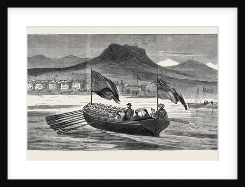 Visit of the Princess of Wales to Greece: The Osborne's Barge Bearing the Royal Party to the Landing-Stage by Anonymous