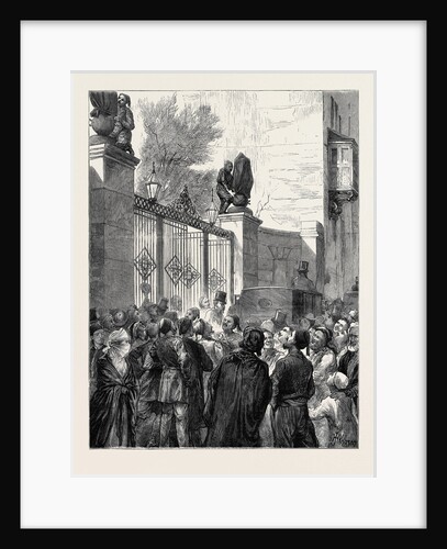 The War in the East: Departure of the Russian Embassy from Constantinople: Covering the Eagles by Anonymous