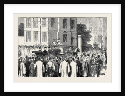 The War in the East, Arrival of Mr. Layard, the New British Ambassador, at Constantinople: on the Way to the Embassy by Anonymous