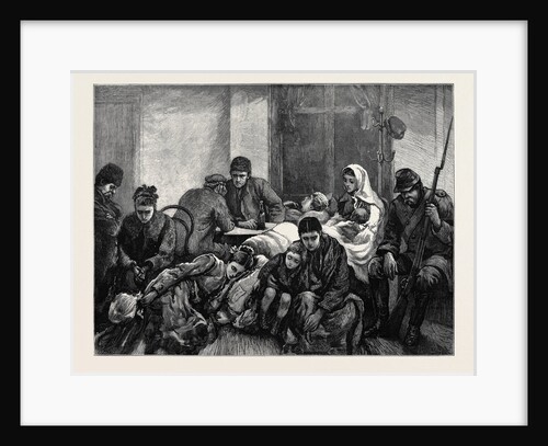 The Russo-Turkish War, Opening of the Campaign in Europe: Families Migrating from Ibraila, Waiting for the Midnight Train by Anonymous