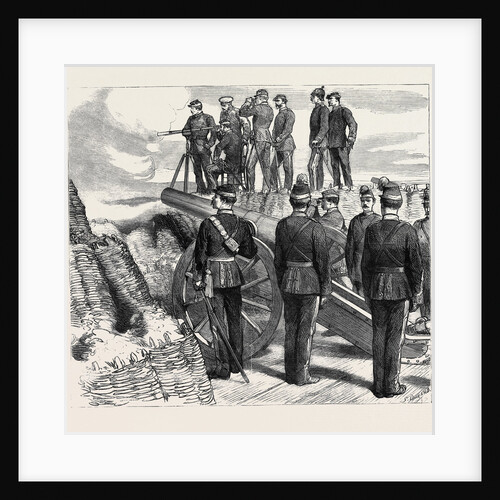 The War in the East, Cannonading at Kalafat by Anonymous