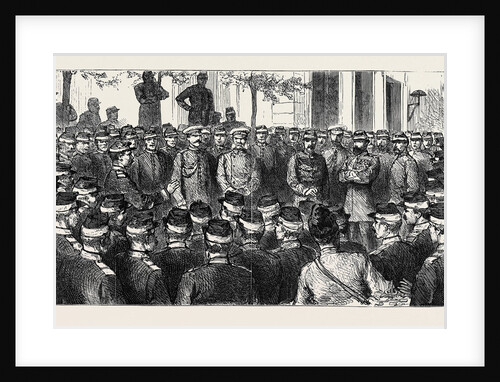 The War in the East, Prince Charles' Journey from Bucharest to Kalafat: An Al Fresco Concert by Russian Soldiers at Potova by Anonymous