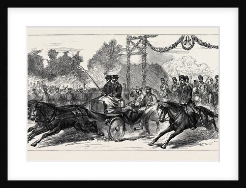 The War in the East: The Czar Passing Through the Triumphal Arch, Plojesti by Anonymous
