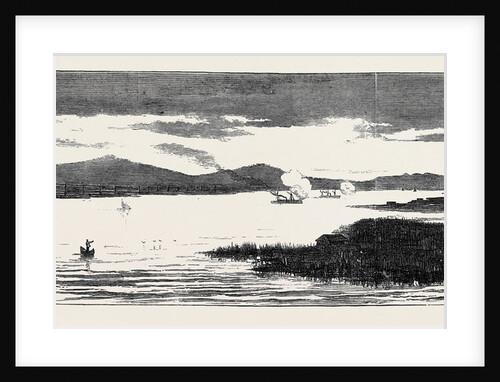 The War in the East: with the Turks, Russian Torpedo Boats Attacking Turkish Cruisers on the Sulina Branch of the Danube by Anonymous