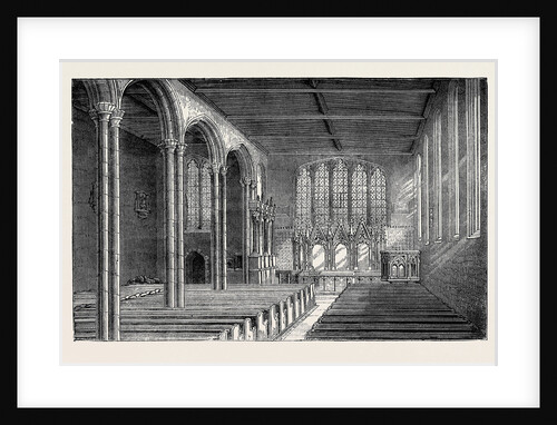 St. Peter's Chapel in the Tower of London, the Interior As Restored in 1877 by Anonymous
