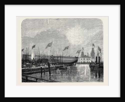 Launch of the Fethi Bulend at Blackwall, 1870 by Anonymous