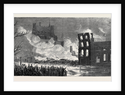 Scene of the Fire at the Old Star and Garter, London, 1870 by Anonymous