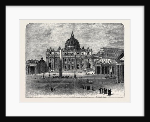 View of St. Peter's, Rome, 1870, Italy by Anonymous