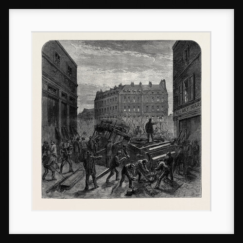 The Barricades in Paris, France, 1870 by Anonymous