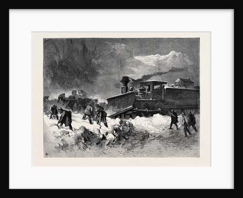 Snow Drift on the Union Pacific Railway, 1870 by Anonymous