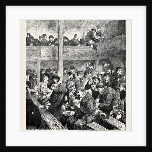 Sketch at Ned Wright's Thieves' Supper, 1870 by Anonymous