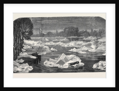 Ice on the Thames Near Chiswick, London, 1870 by Anonymous