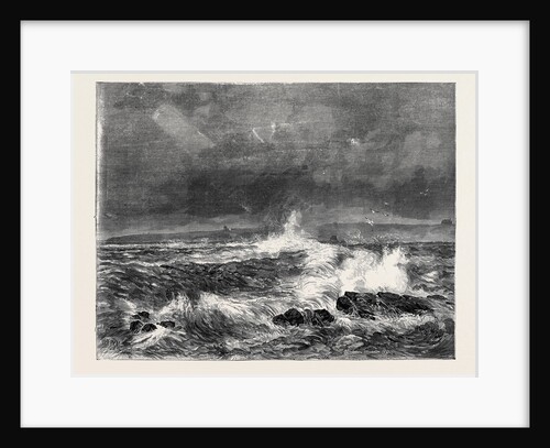 Wick Harbour During the Late Storm, 1870 by Anonymous