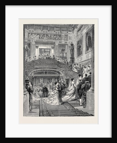 The Staircase at Buckingham Palace, London, 1870 by Anonymous