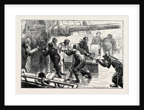 On the Atlantic Steamer: A Cast of the Log, 1870 by Anonymous
