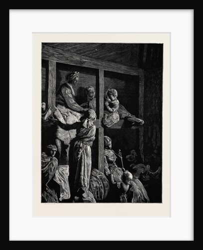 On the Atlantic Steamer: Steerage Passengers, 1870 by Anonymous