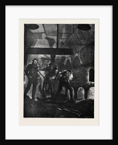 On the Atlantic Steamer: The Stoke Hole, 1870 by Anonymous