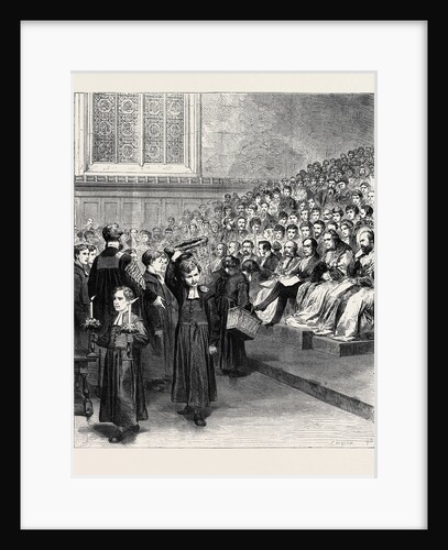 Public Supper at Christ's Hospital, 1870 by Anonymous