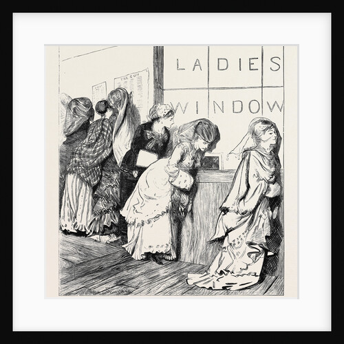 Ladies' Window at the New York Post Office, 1870 by Anonymous
