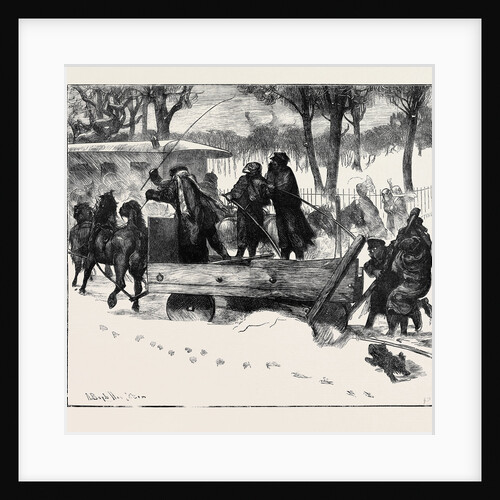 A Boston Snow Plough, 1870 by Anonymous