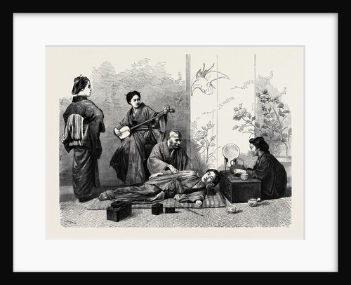 Shampooing in Japan, 1870 by Anonymous