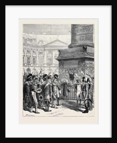 Soldiers of the First Empire in the Place Vendome, 1870 by Anonymous