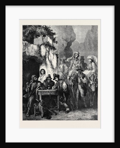 Travellers and Brigands, 1870 by Anonymous