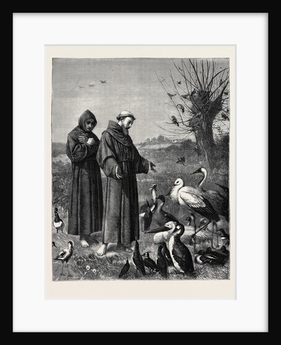 St. Francis Preaches to the Birds by Anonymous