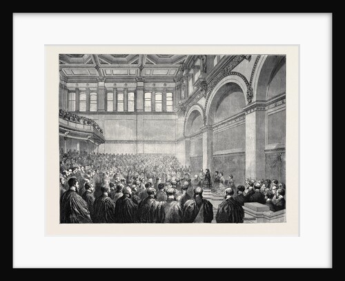 The Theatre of the New London University Buildings, the Opening Ceremony, 1870 by Anonymous