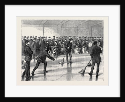 Prince Arthur Opening the Caledonia Curling Rink at Montreal, Canada, 1870 by Anonymous