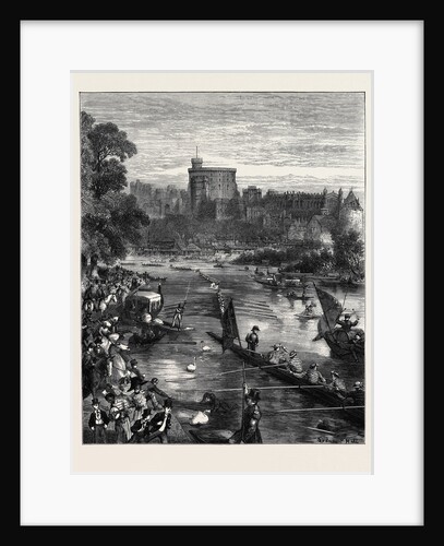 Speech Day at Eton, the Procession of Eights on the River, 1870 by Anonymous