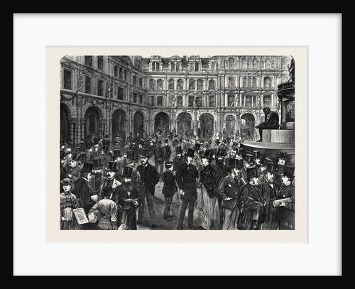 The Liverpool Exchange, a Sketch on the Flags, 1870 by Anonymous