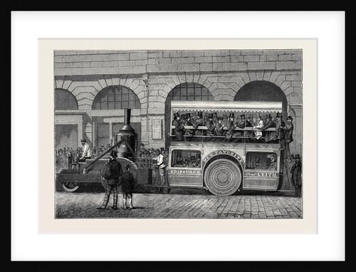 Thomson's Road Steamer at Edinburgh, Scotland, 1870 by Anonymous