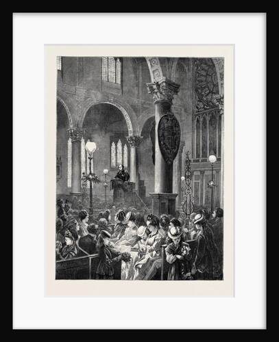 Flower Sermon at St. Katherine Cree, Leadenhall Street, 1870 by Anonymous