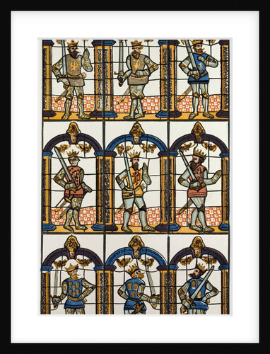 Painted Window Two Saxon Earls of Mercia and Seven Norman Earls of Chester by Anonymous