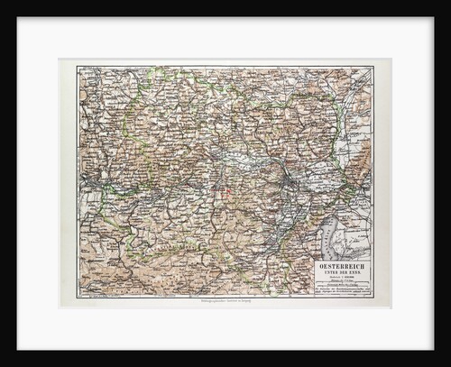 Map of Austria 1899 by Anonymous