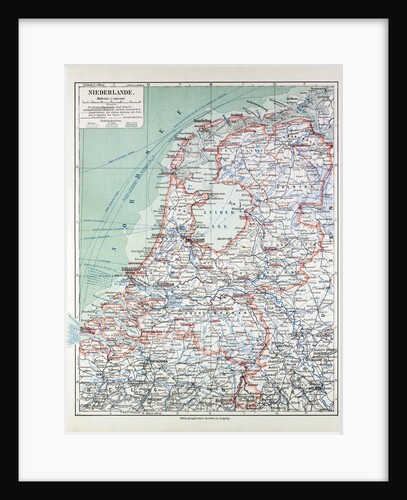 Map of the Netherlands 1899 by Anonymous