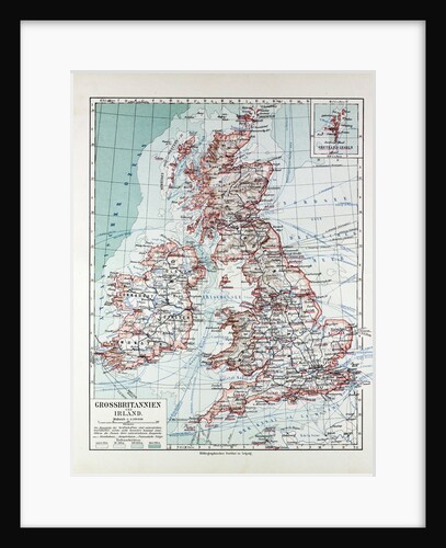 Map of Great Britain and Ireland 1899 by Anonymous