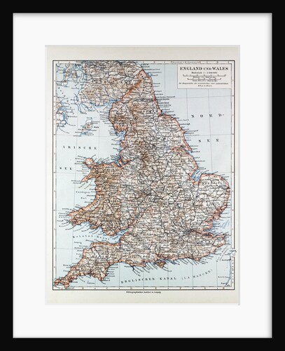 Map of England and Wales 1899 by Anonymous